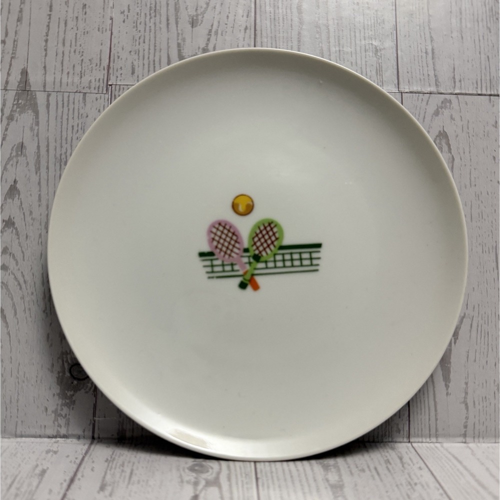 Raj Japan Tennis Racquet‎ Decorative Collectible Child's Plate Vintage Retro MCM